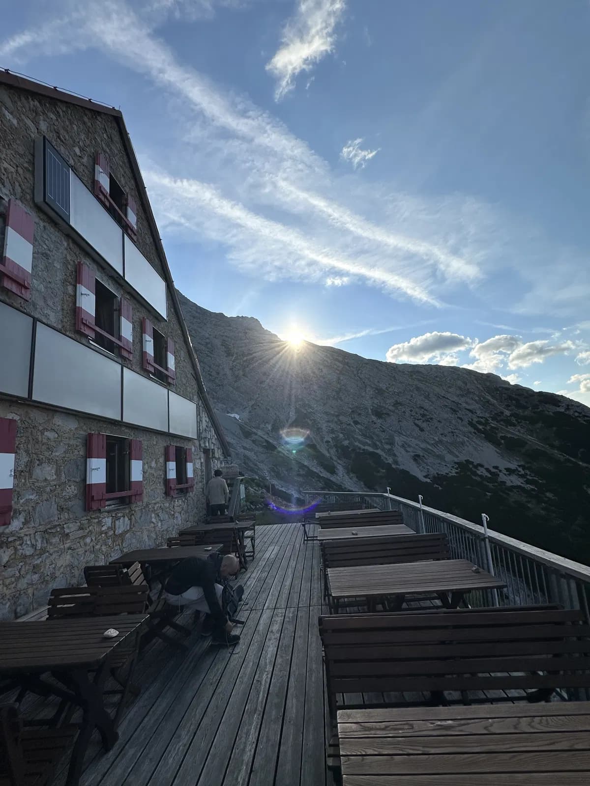 Sonnenaufgang an der Bettelwurfhütte
