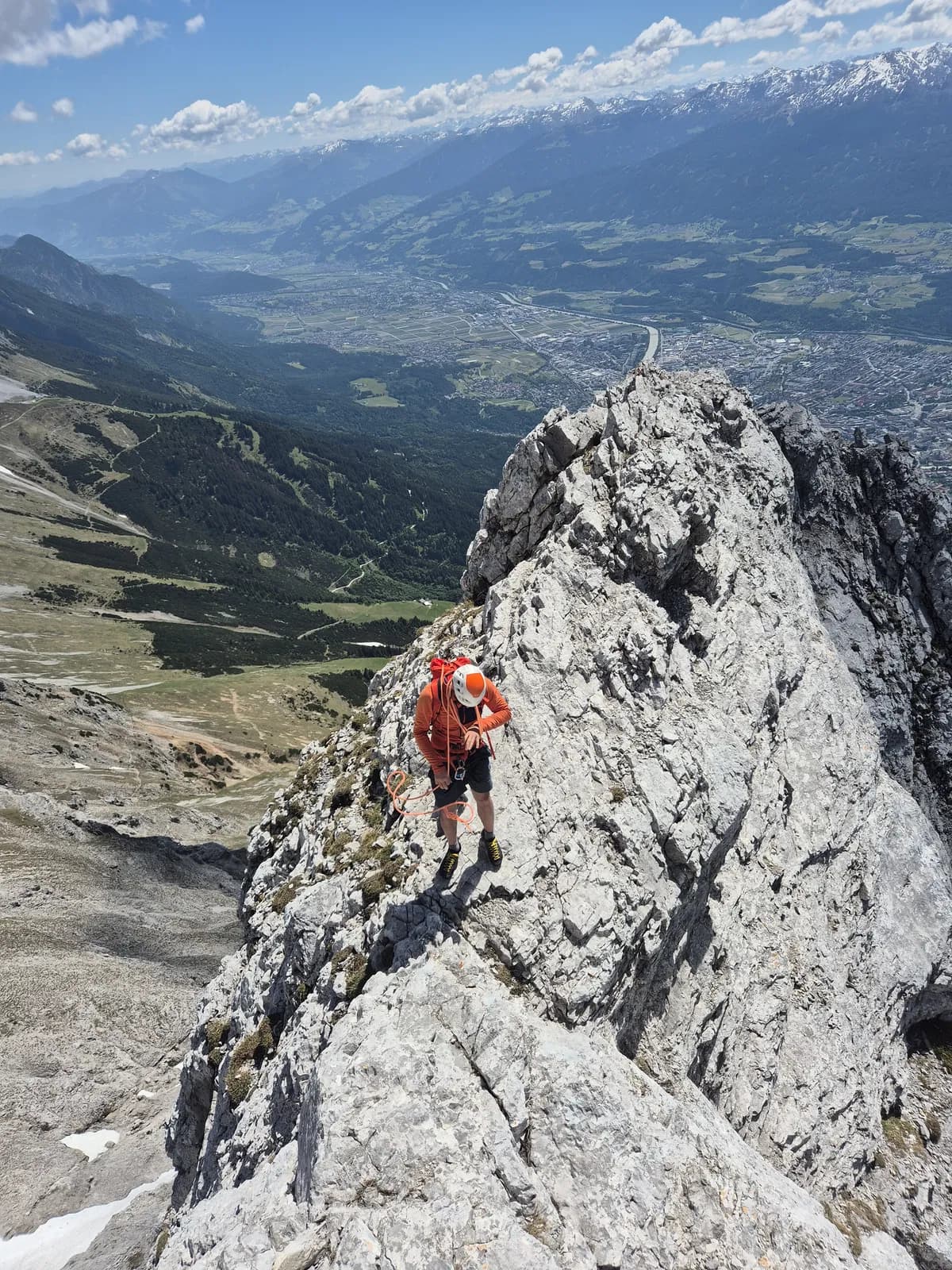 Am scharfen grat hoch über Innsbruck - Brandjoch Südgrat