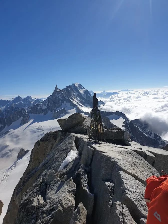Blick vom Gipfel der Tour Ronde richtung Deant de Geant